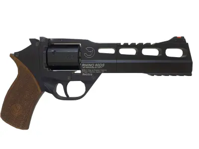 Revolver Rhino Low-poly 3D model