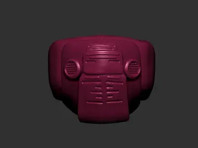 helmet high poly sculpt 3d printable  3D model 185