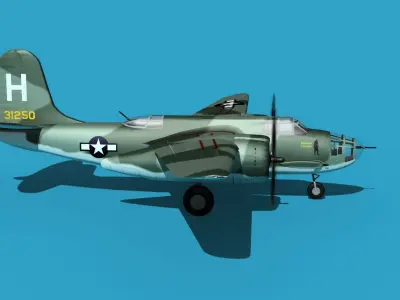 Douglas A-20E Havoc V01 3D model