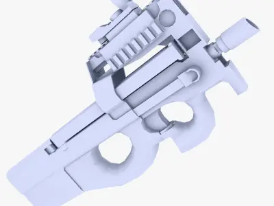 FN P90 Low-poly 3D model purchase