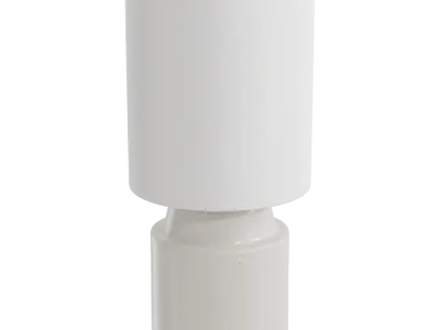  Eno Ceramic Chic Pyrite Lamp Model, White 