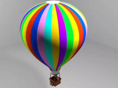 Hot Air Balloon - Modern 3D model