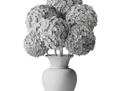 Hydrangea Bouquet Set -23 Free 3D model