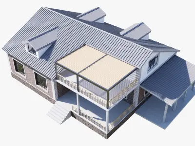 house Low-poly 3D model