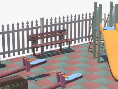 Korean Game Park 3D model