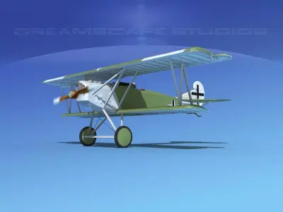 Fokker D-VII V10 Luftwaffe 3D model