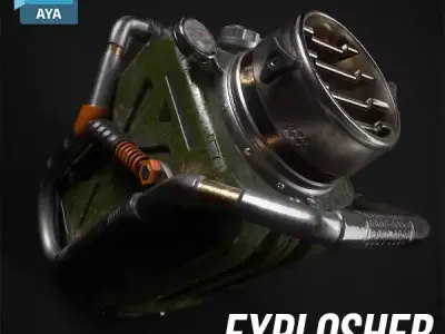 Prop - Weapon - Explosher  3D model