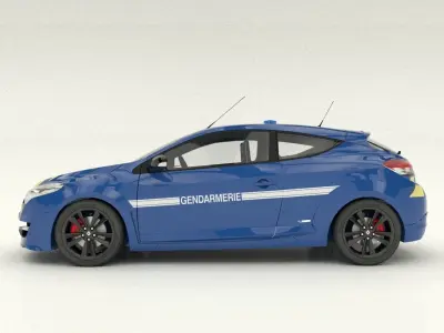 gendarmerie Renault Megane RS 3D model