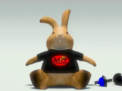 Plushie Rabbit  MR  Rabbeat 3D model