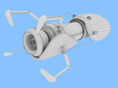 Portal Gun Low-poly 3D model