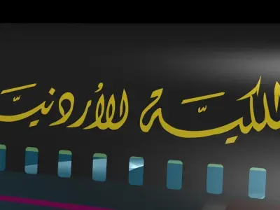 Royal Jordanian 787-8 dreamliner 3D model