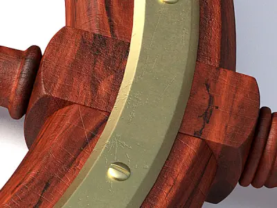 Steering wheel 3D model