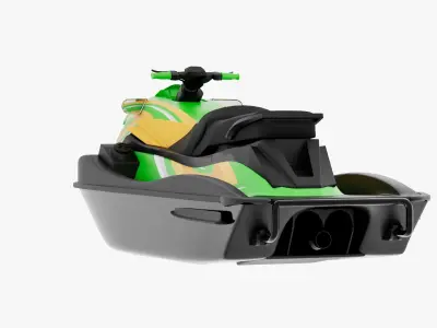 High-Quality 3D Jet Ski Model Low-poly 3D model