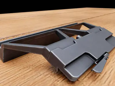 AK picatinny rail mount Free low-poly 3D model