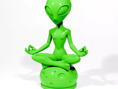 Zen Alien 3D print model
