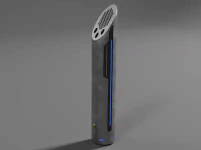 Ashtray Sci-Fi Low-poly 3D model