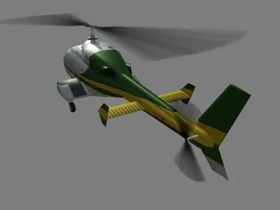 Bell 222 V1 Helicopter Low-poly 3D model
