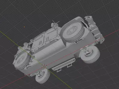Husky TSV - British Armored Tactical Support Vehicle 3D print model