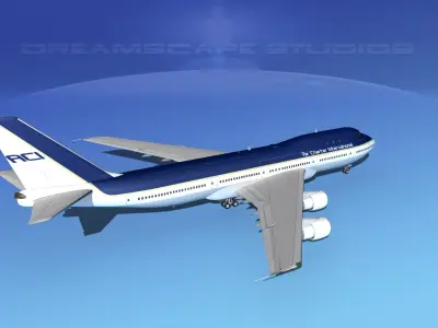 Boeing 747-100 Air Charter Intl 3D model