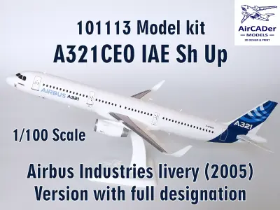 101113 Model kit Airbus A321CEO IAE Sh Up 3D print model