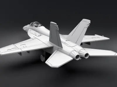 FA 18 Super hornet scale model 3D print model