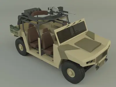 Arquus areg military vehicle 3D model