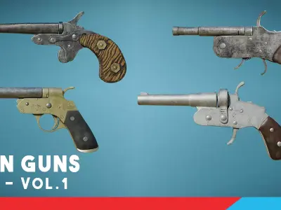 Indian Guns Vol 1 Free 3D model