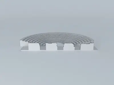 Roman theater in Regina Casas de Reina Free 3D model
