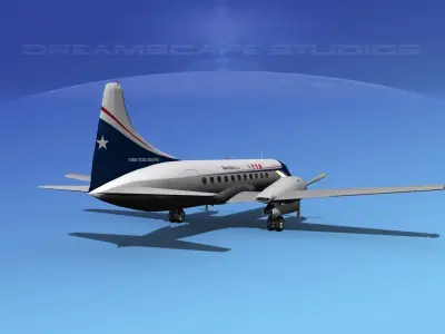 Convair CV-340  3D model