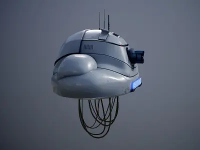 Data Collector Drone Low-poly 3D model