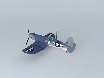 A airplane fighter plane 3D model