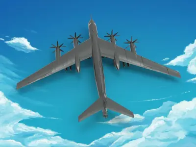 Trumpeter Tupolev Tu-95MS 3D model