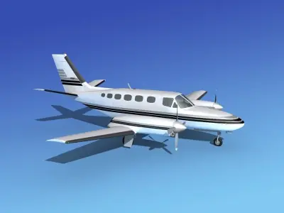 Cessna 441 Conquest II V12 3D model