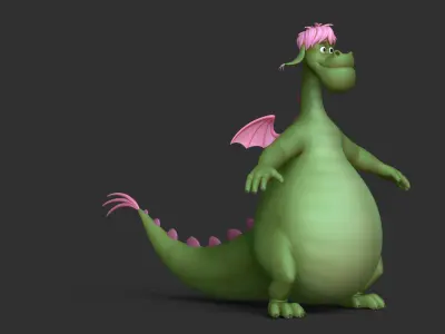 Elliott the Dragon 3D model