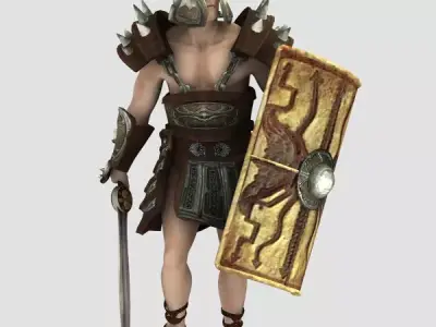 Spartacus for Unity Low-poly 3D model