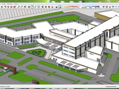 Sketchup Hospital E3 3D model