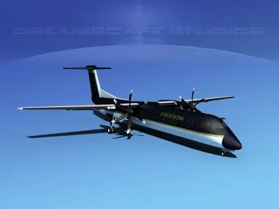 Dehaviland DHC-8 400 Freedom Express 3D model