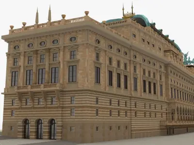 National theater - Prague Czech republic 3D model