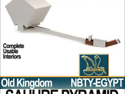 Ancient Egypt Pyramid Sahure 3D model