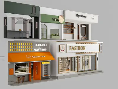 Shop Front 1 3D model