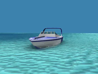 Phazer 38 Cigarette Boat V03 3D model