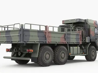 European military truck MAN HX61 3D model