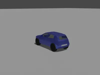 Low Poly Car SUV Low-poly 3D model