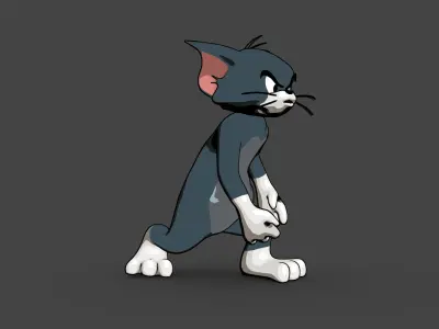 TOMZ-004 Walking animation 3D model