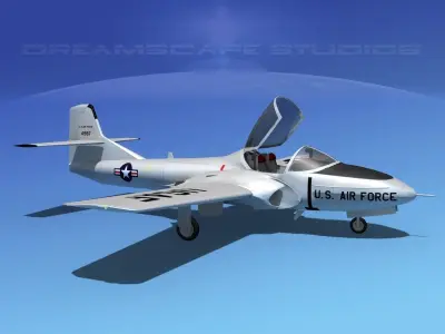 Cessna T-37 Tweetybird V01 USAF 3D model