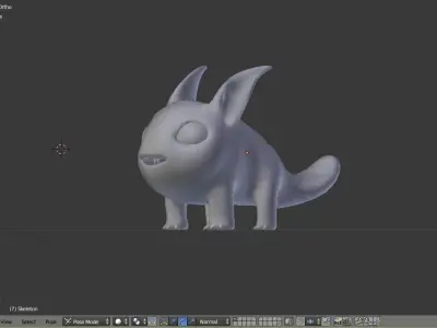 Alien Creature 2 base Mesh Free low-poly 3D model
