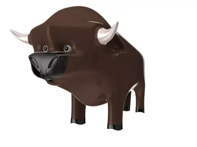Bull toy Free low-poly 3D model