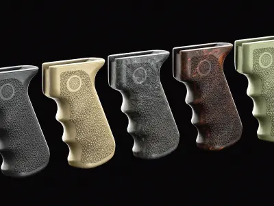 Hogue AK-AKM Grip Low-poly 3D model