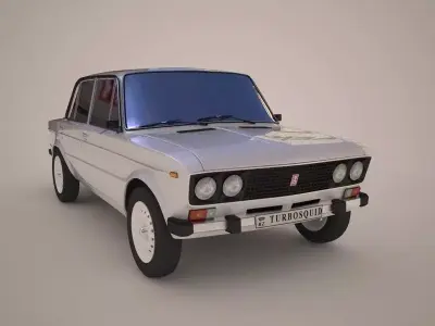  Vaz 2106 Russian Car Free 3D model