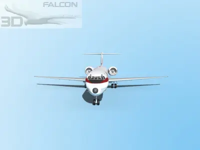 Falcon3D MD-80 Martinair 3D model
